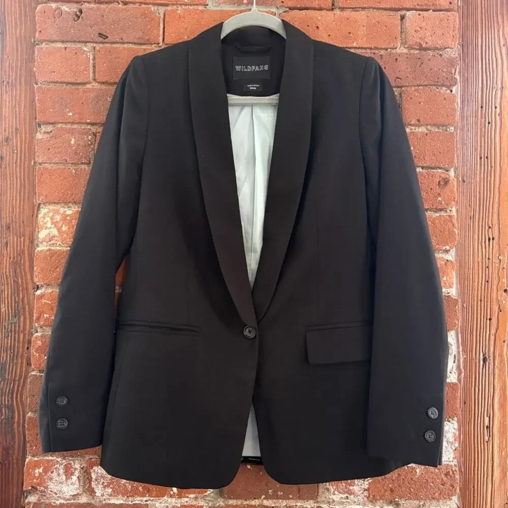 Wildfang The Empower Tux Blazer in Black Sz S - Picture 2 of 10